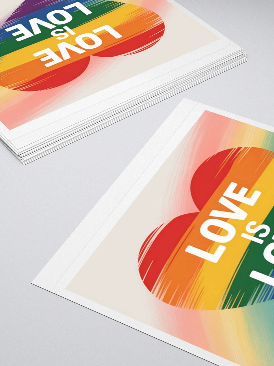 Exclusive "Love is Love" Rainbow Pride Sticker by TDS Music - Celebrate Inclusivity product image (12)