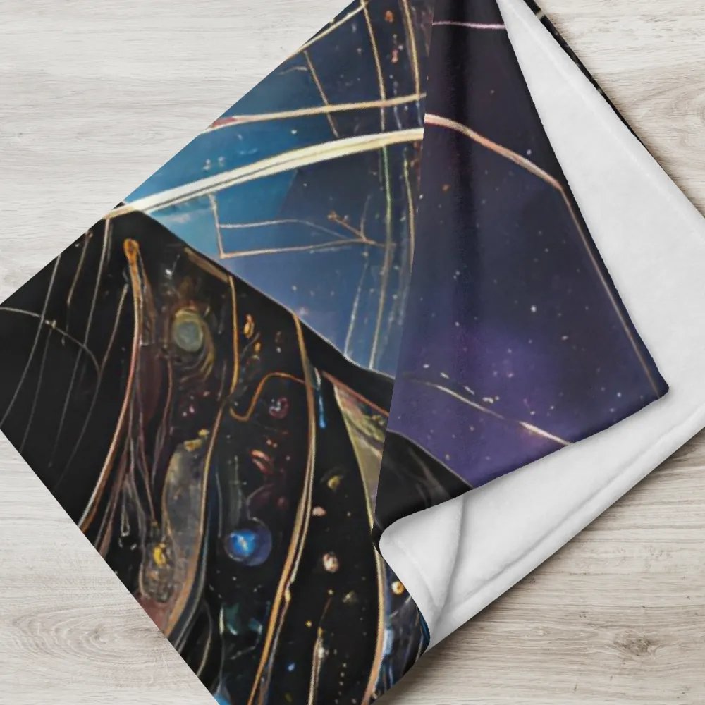 Cosmic Feline Dream Throw Blanket product image (6)