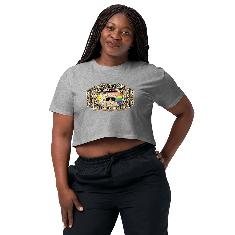 MNFF CHamp Belt Full Color Crop Top T-shirt product image (6)