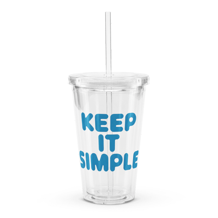 Keep It Simple Plastic Tumbler product image (1)