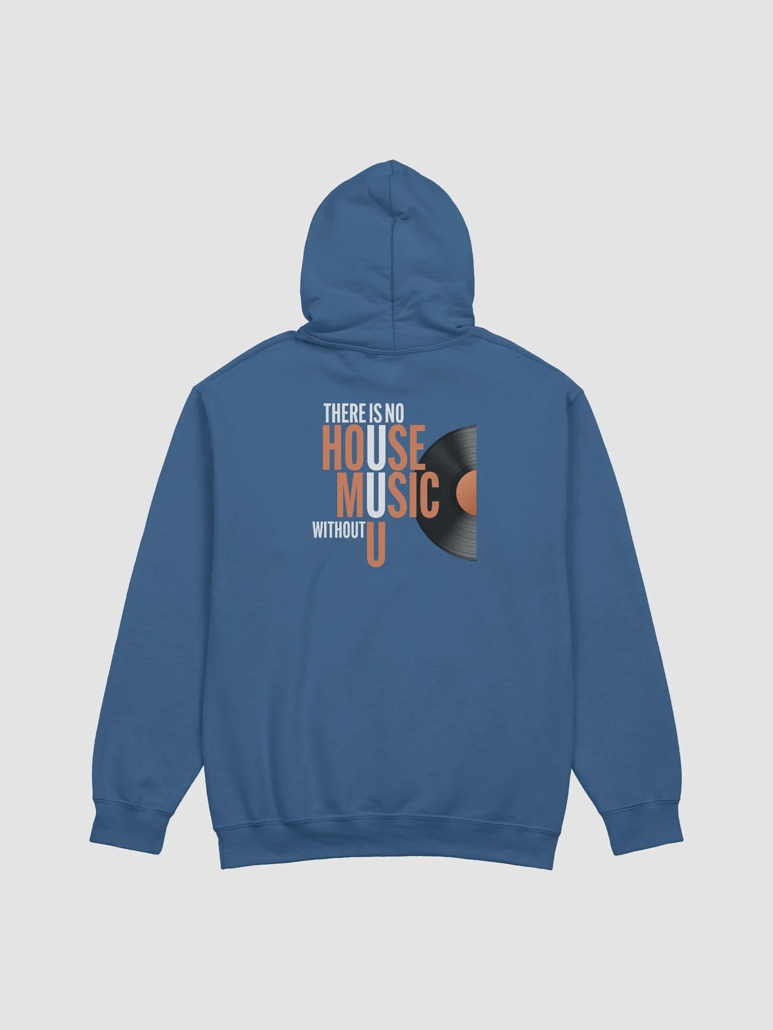 House Music Two Sided Orange Letter Hoodie product image (5)