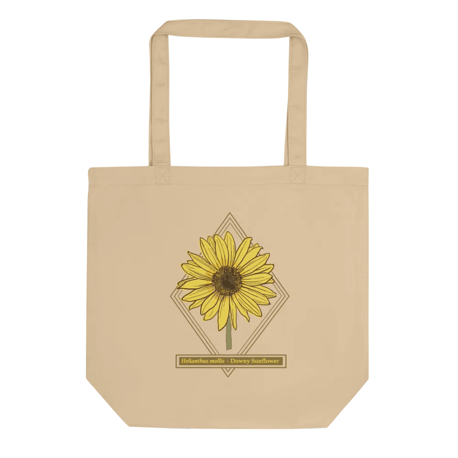 Helianthus Sunflower Organic Cotton Tote Bag in Tan product image (2)
