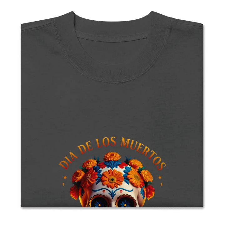 Día de los Muertos Skull Oversized Tee product image (2)
