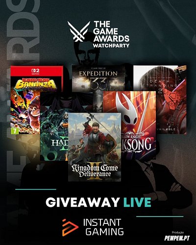 Queriam mais razões para acompanharem a nossa #watchparty do #thegameawards ? Então calma lá que a @instantgamingpt trata do ...