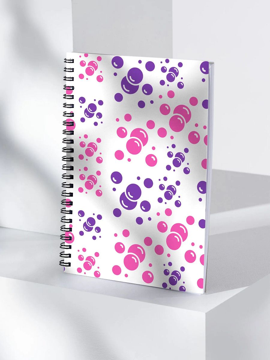 Purple And Pink Fizzles - Artistic Design Spiral Notebook product image (4)