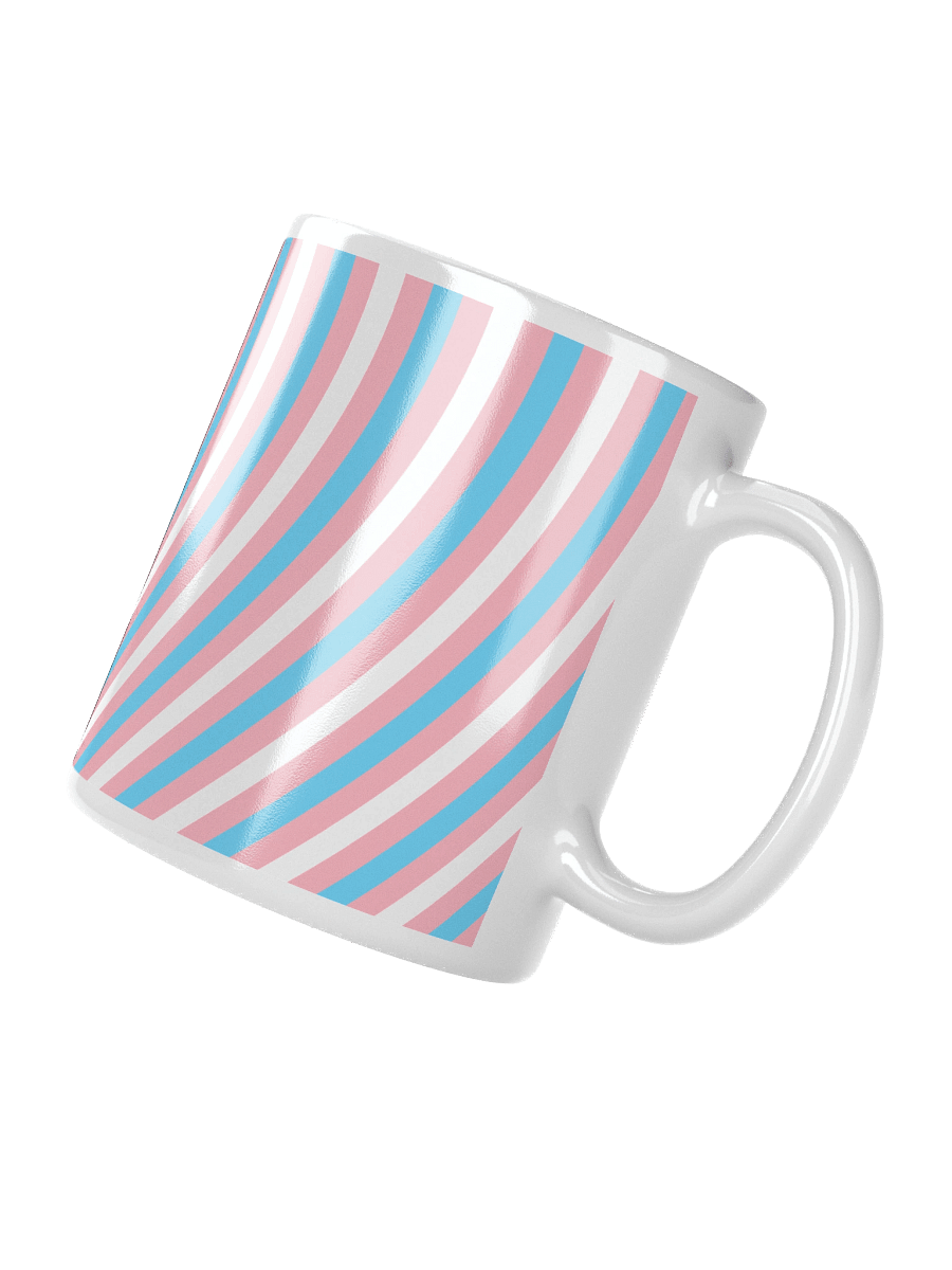 Trans Pride Hearts Mug (Right-handed) product image (3)