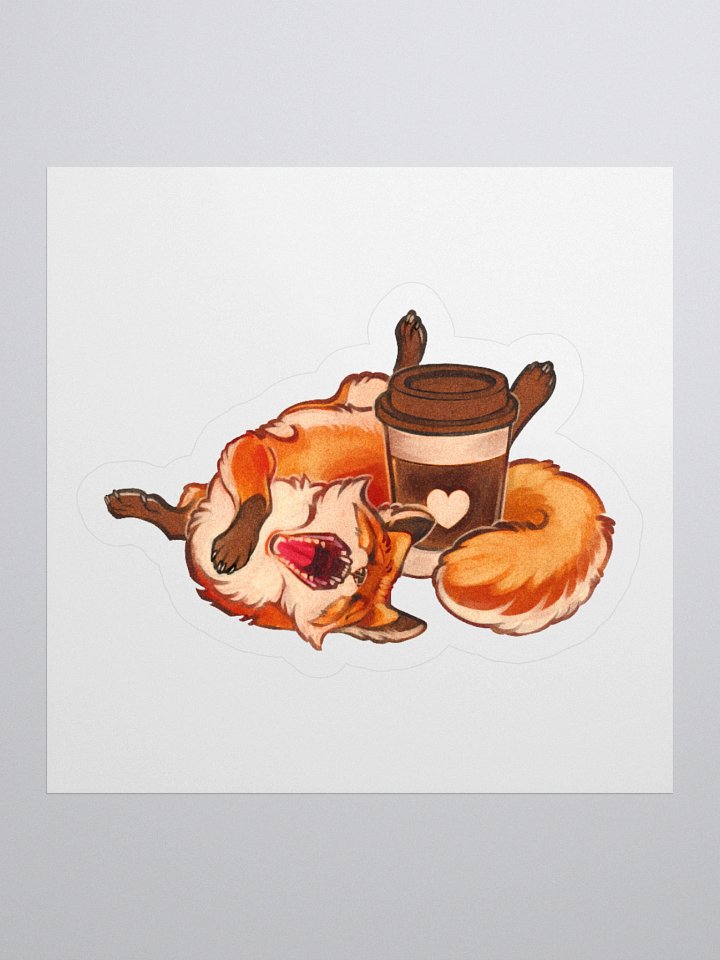 A yawn | Kiss-cut sticker product image (1)