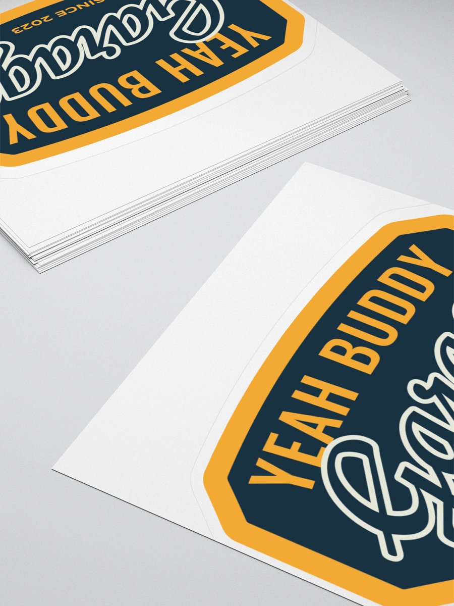 Sticker - Classic Logo Blue Background product image (4)