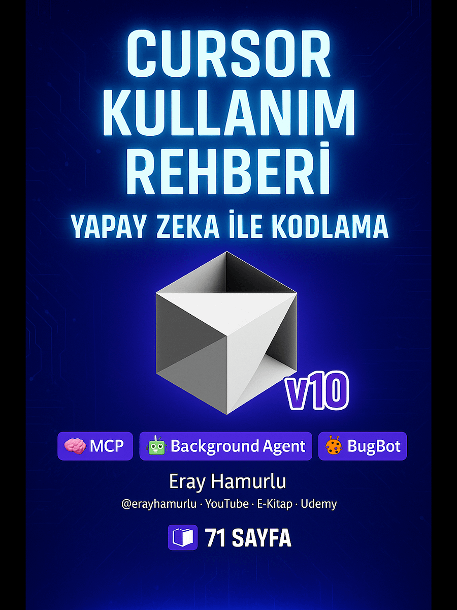 Cursor Kullanım Rehberi – Yapay Zeka ile Kodlama v10 product image (1)