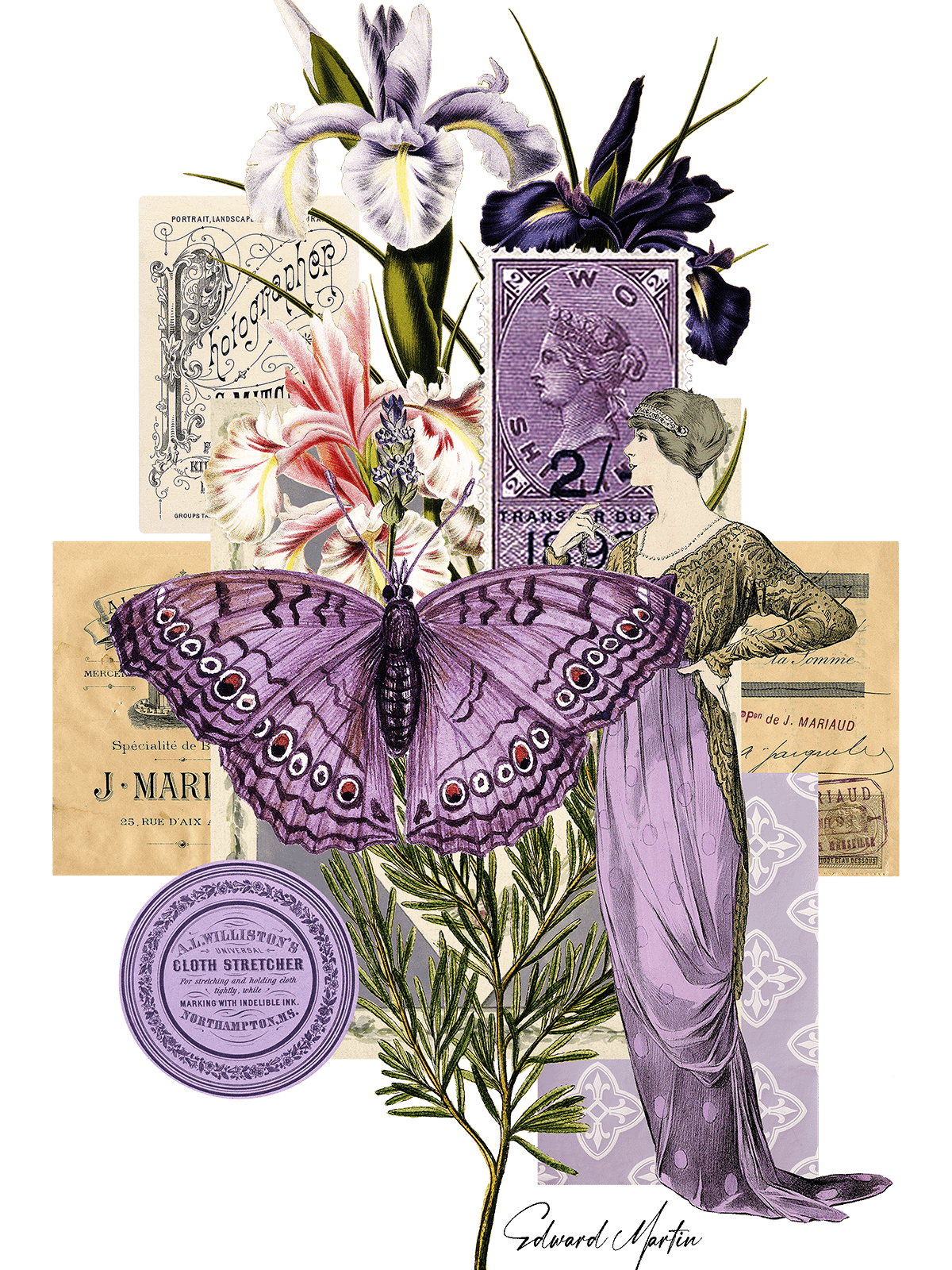 Collage in Lavender by Edward Martin product image (1)