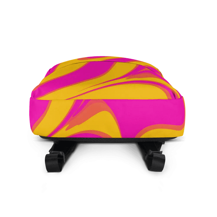 Pink and Yellow Psychedelic Swirls All-Over Backpack product image (2)