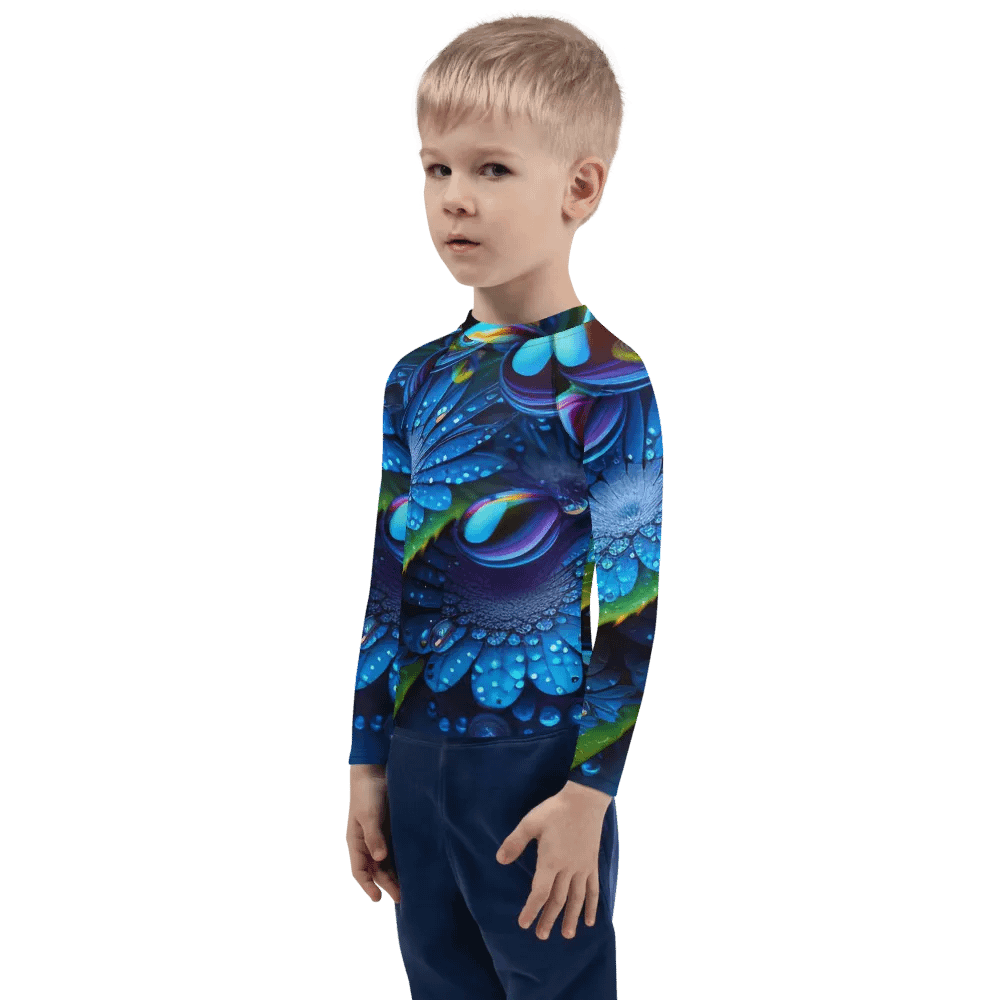 Kawaiikitten Exclusive Premium DewDrop Surfing Ocean Rash Guard Full Sleeved T-Shirt product image (1)