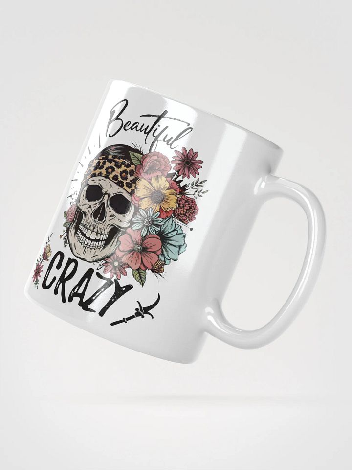 Beautiful Crazy Skull Mug product image (5)