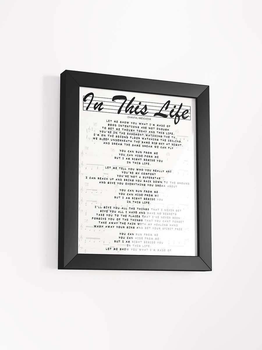 IN THIS LIFE LYRIC FRAMED WALL ART product image (3)