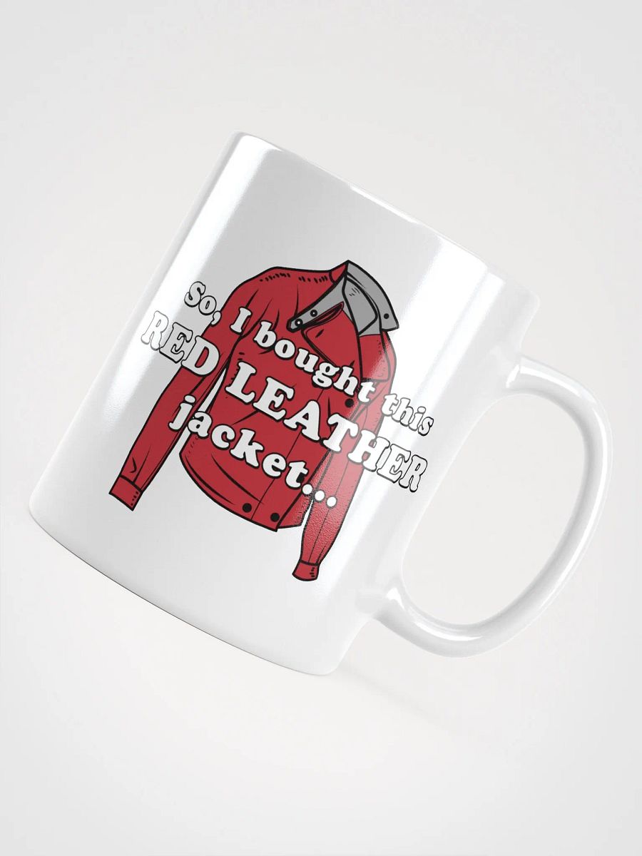 Red Leather Jacket - White Mug product image (7)