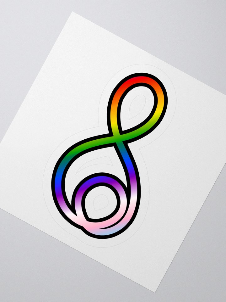 Treble Clef (Pride) - Kiss Cut Sticker product image (5)
