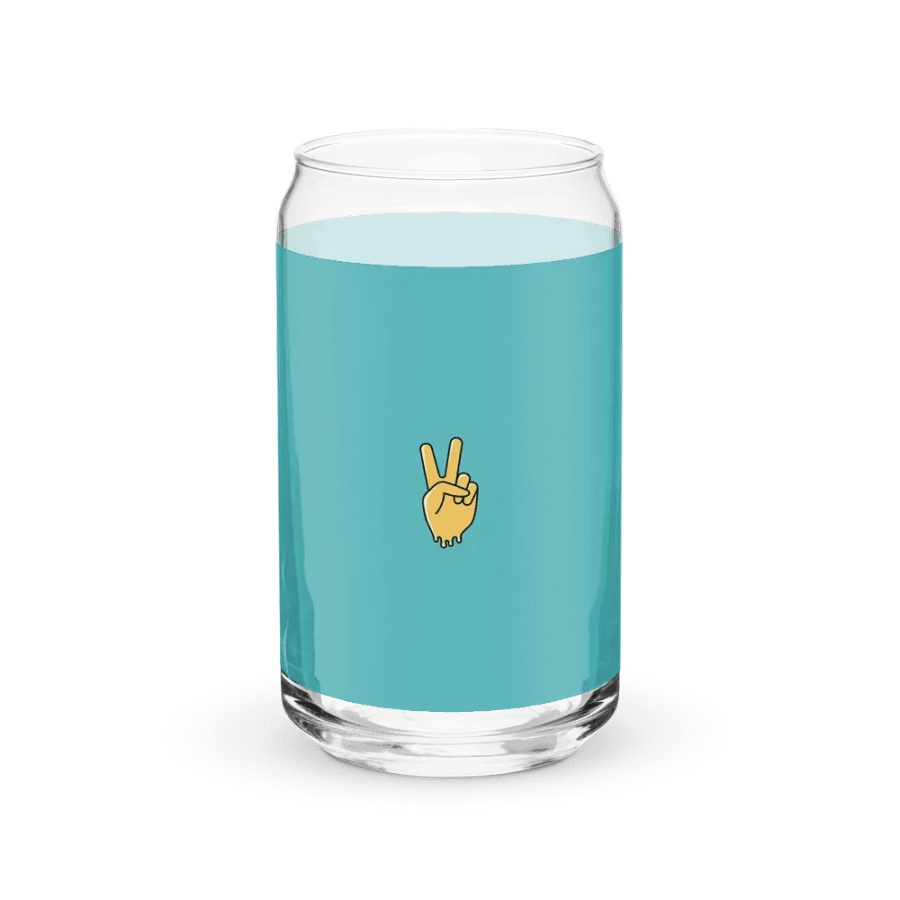 Peaceful Cheers Can-Shaped Glass product image (2)