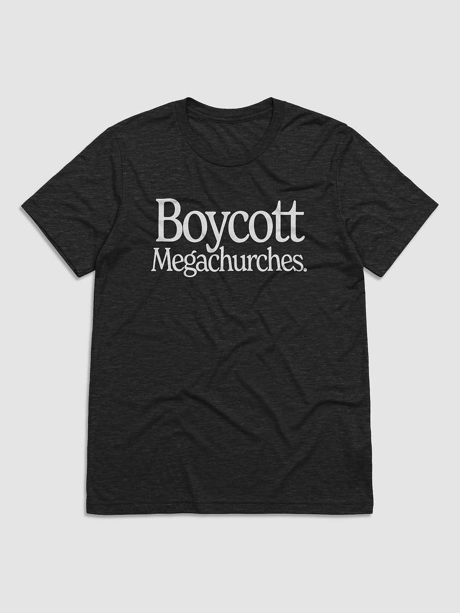 Boycott Megachurches Unisex T-Shirt (Black) product image (1)