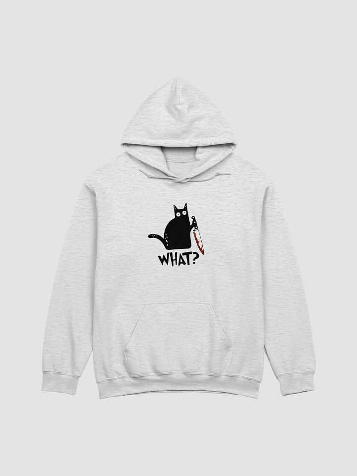 Mischievous Cat With Bloody Knife Hoodie product image (11)
