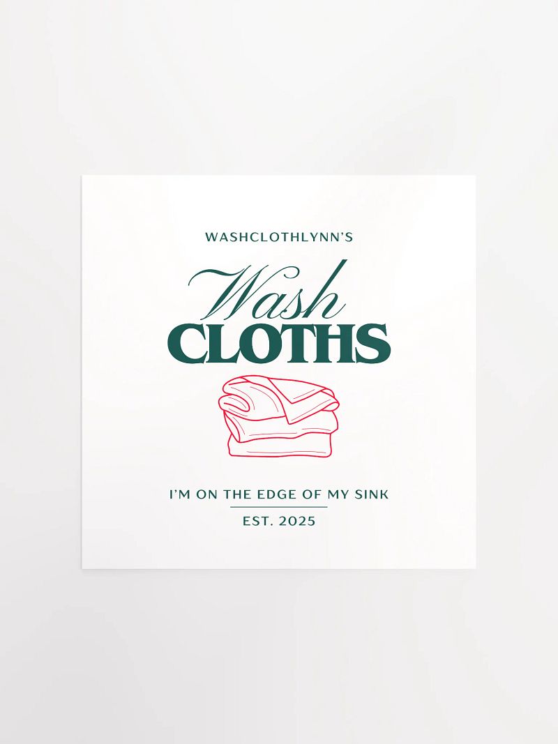Washcloths Poster
