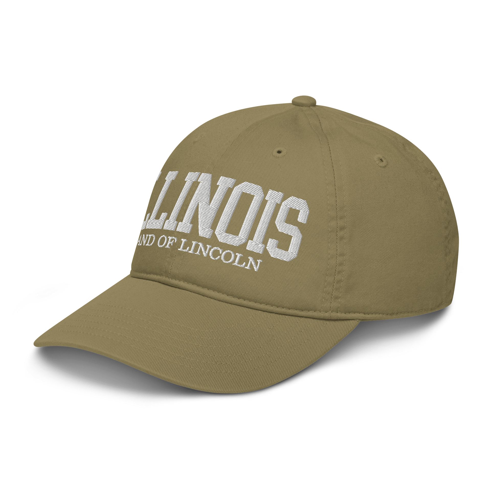 Illinois Land of Lincoln Embroidered Organic Hat product image (22)
