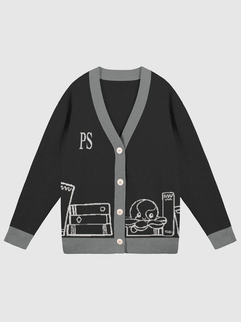 Squiddleton Cardigan - Smoky