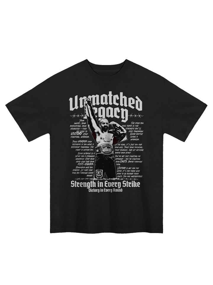 Oversized Black T-shirt - Unmatched Legacy product image (1)