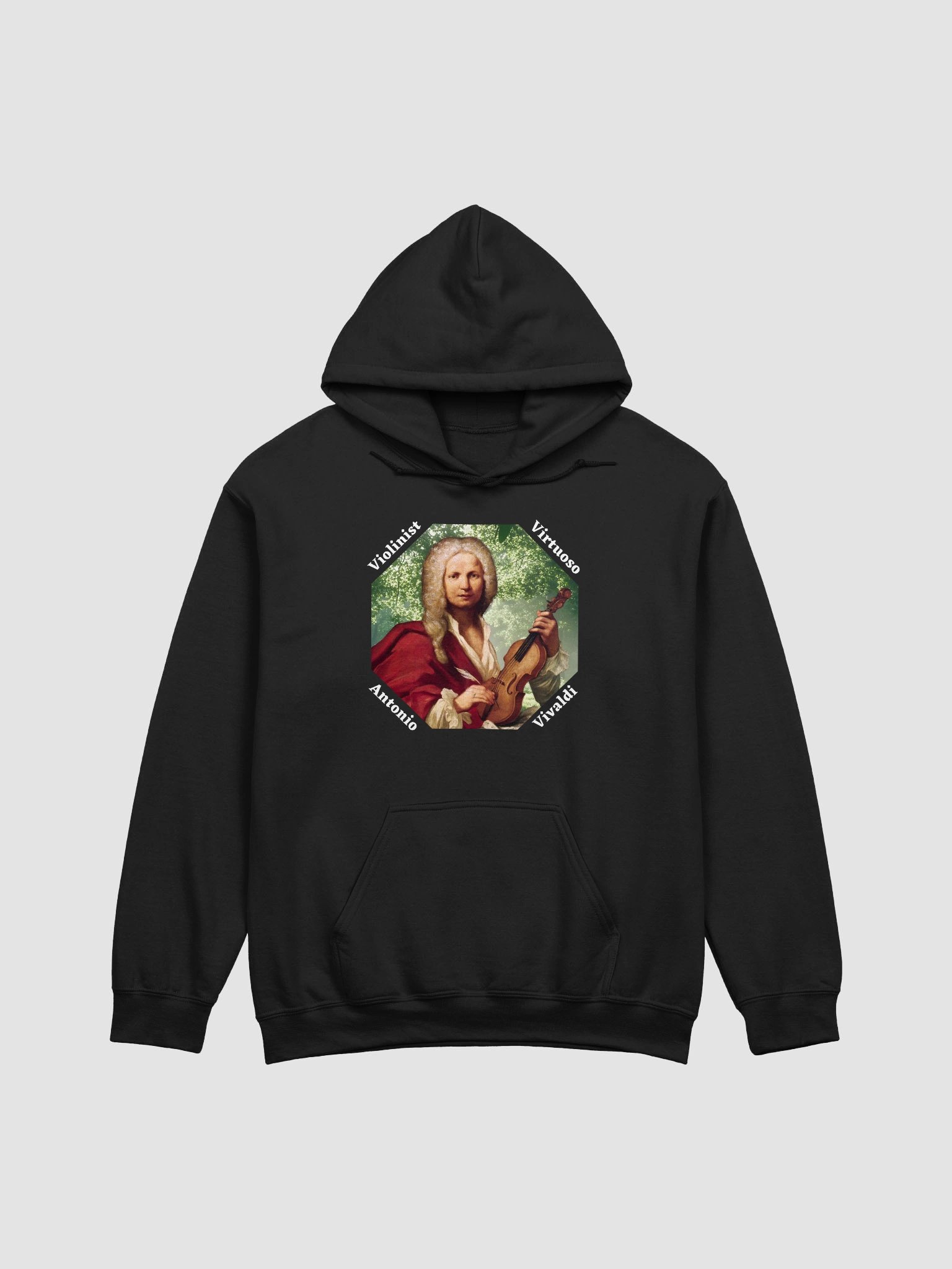 Antonio Vivaldi - Violinist Virtuoso | Dark Hoodie product image (2)