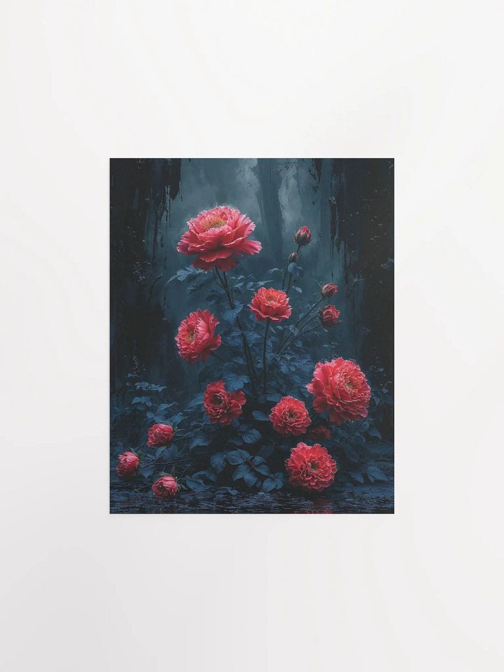 Ethereal Crimson Blooms Poster product image (3)