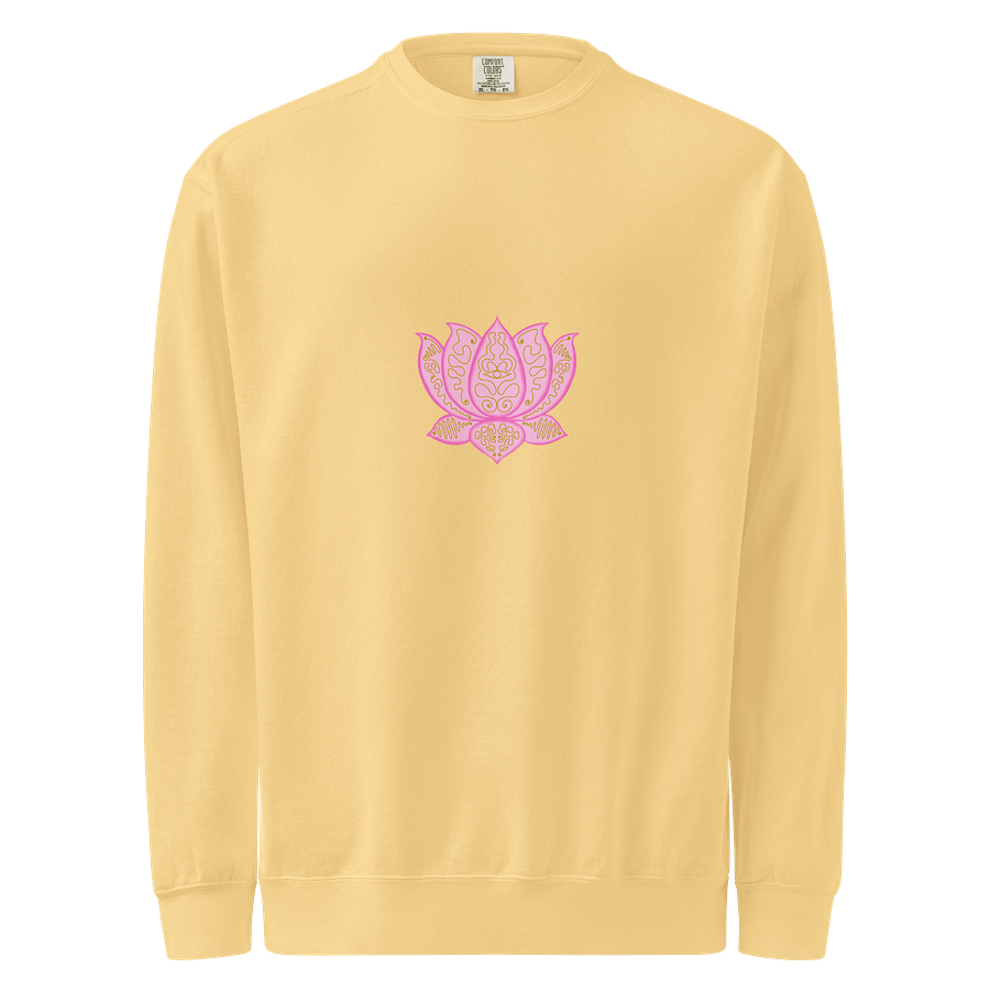 Lotus Bloom Gold Line Pattern Sweatshirt product image (1)