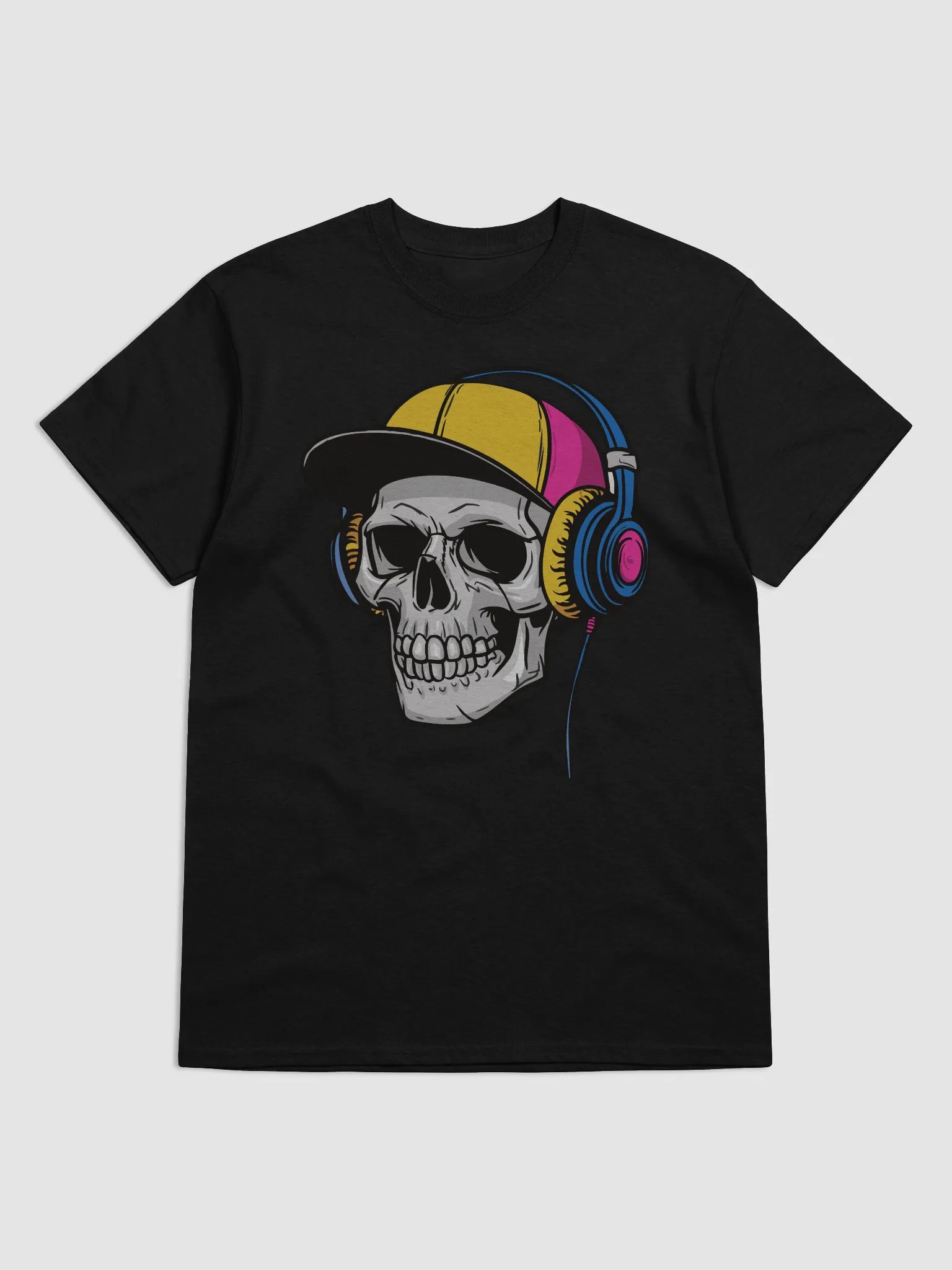 Skull with Headphones T-Shirt product image (3)
