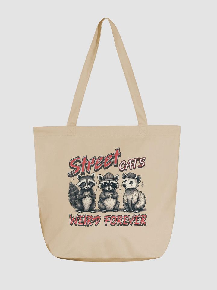 Street Cats Weird Forever Raccoon Tote Bag product image (5)