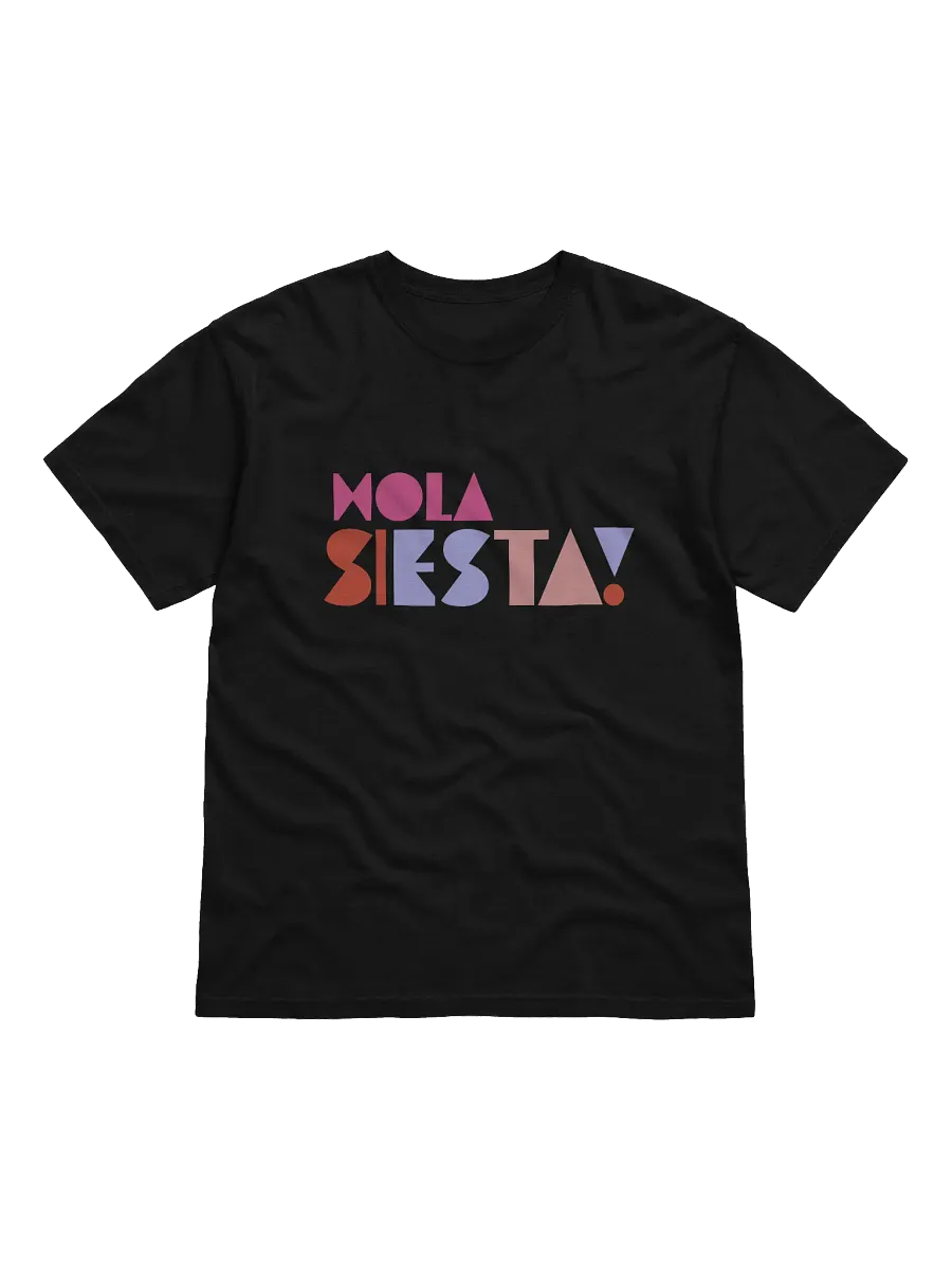 Hola Siesta Heavyweight T-Shirt Black product image (1)