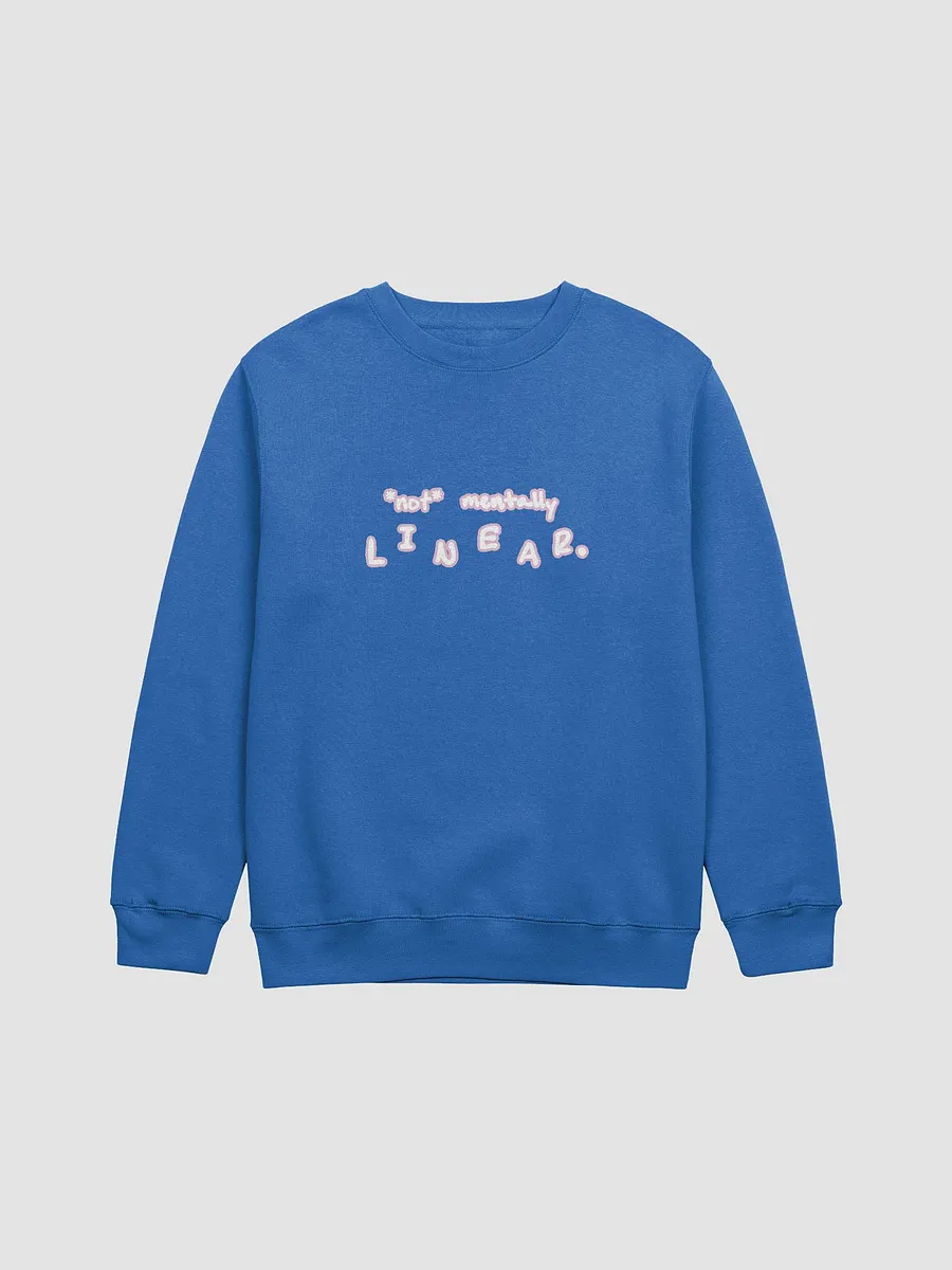 *not* mentally linear (lined design, #E1B9CE) printed crewneck product image (17)