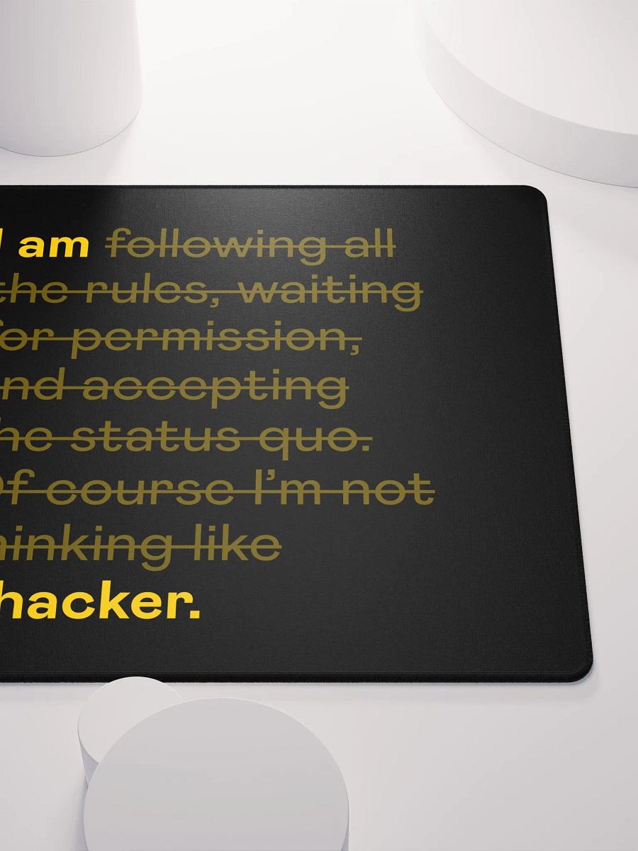 Hacker mindset mousepad product image (9)