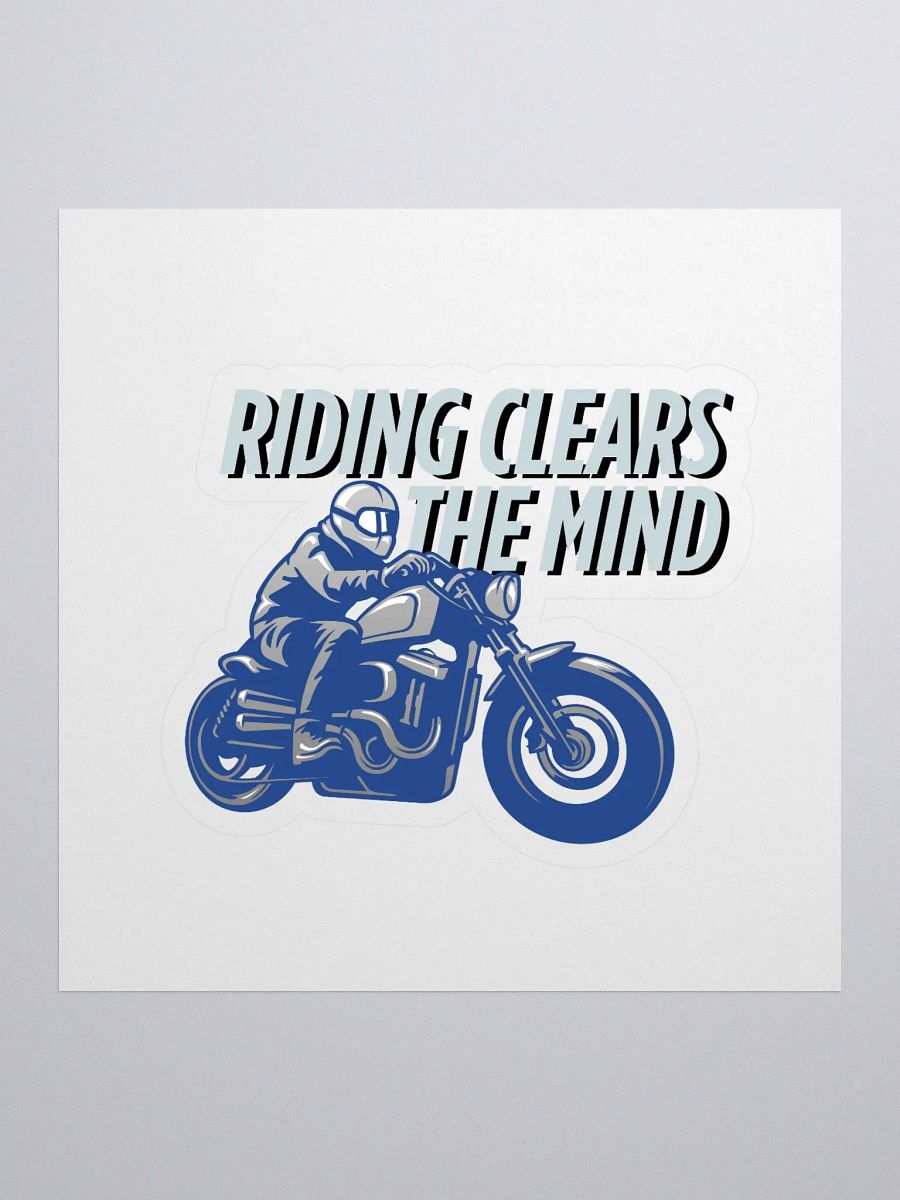 Ride Free Kiss Cut Stickers | Riding clears the mind. product image (1)