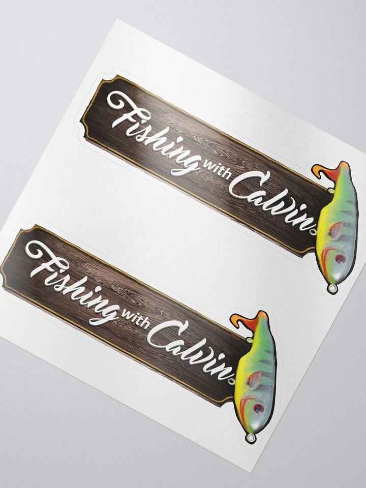 Fishing With Calvin Logo Sticker product image (2)