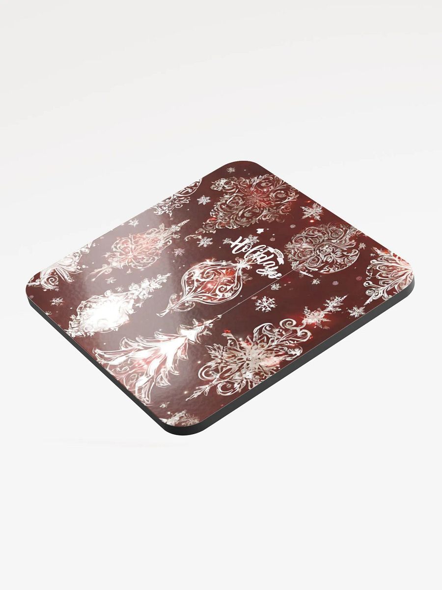 Festive Holiday Ornaments Cork Coaster gift for entertainers moms colleagues friends product image (3)