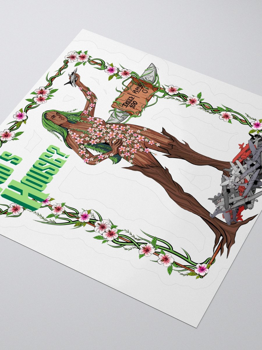 "Who's House, Groot's House" Kiss Cut Sticker product image (3)