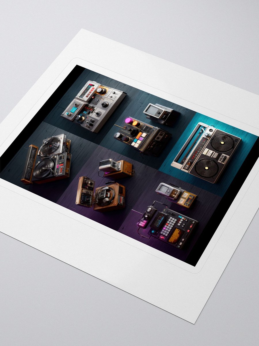Retro Audio Equipment Sticker Set product image (3)