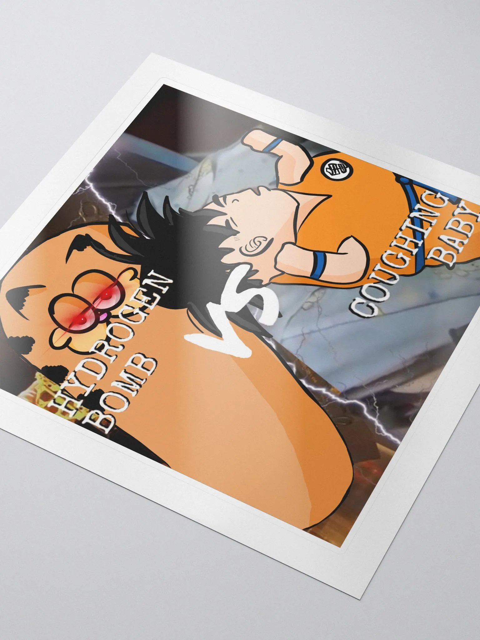 Garf vs Goku Sticker product image (3)