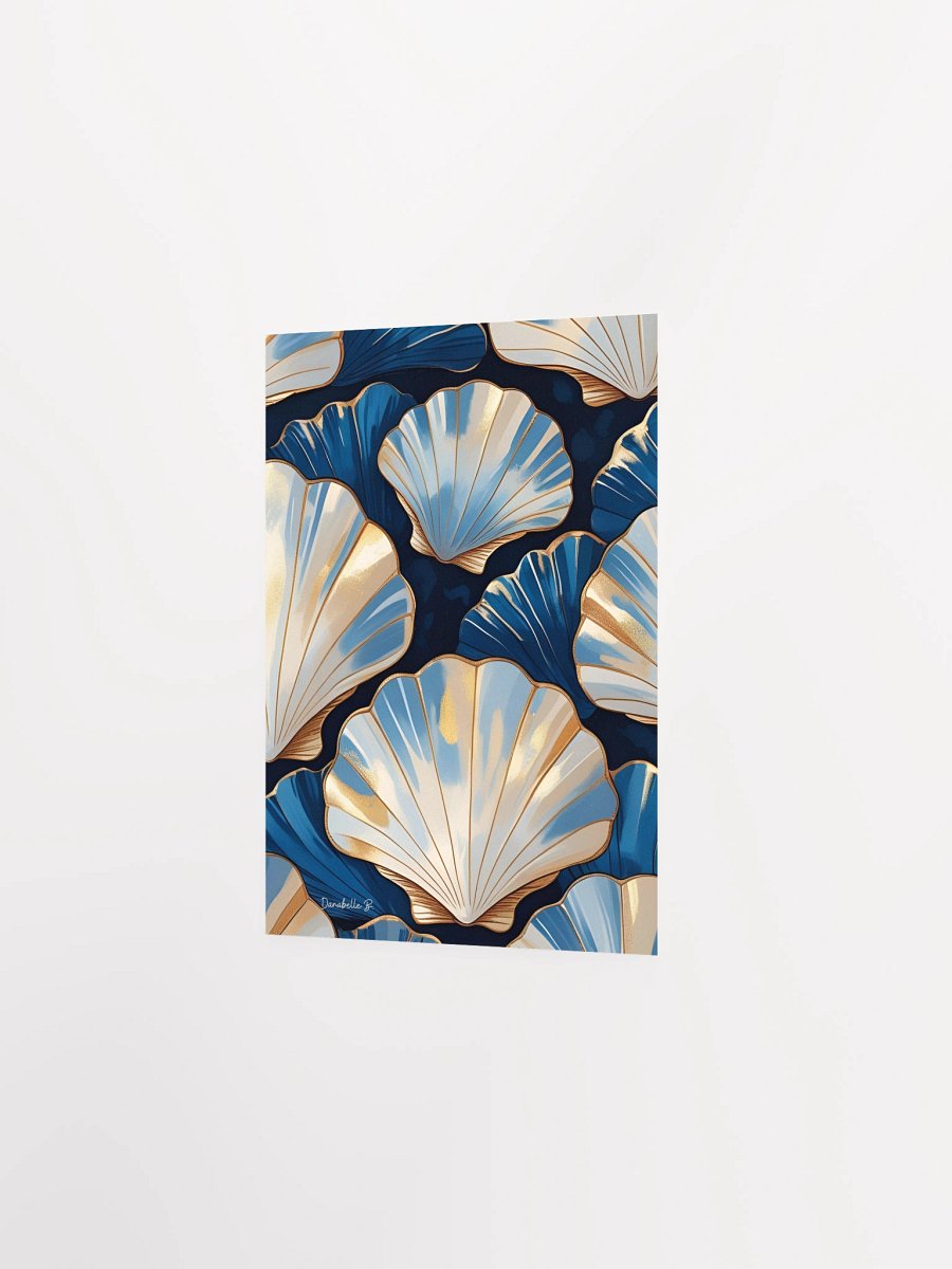Poster artistique - Coquilles Saint-Jacques - 3 - Cadeau Déco Energie Vibratoire product image (3)