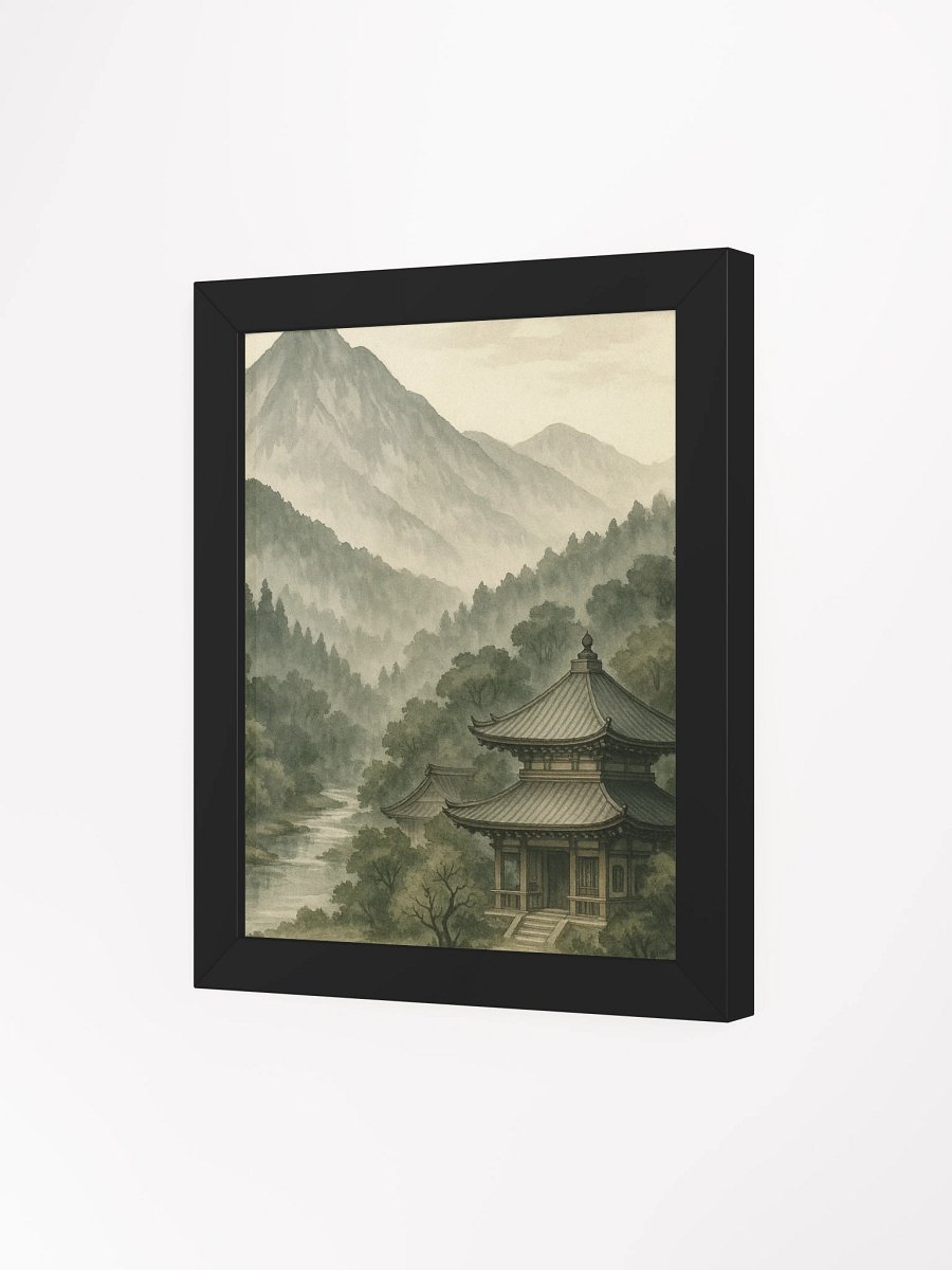 Zen Temple in the Mountains – Framed Poster for Nichiren Buddhism Practice product image (50)