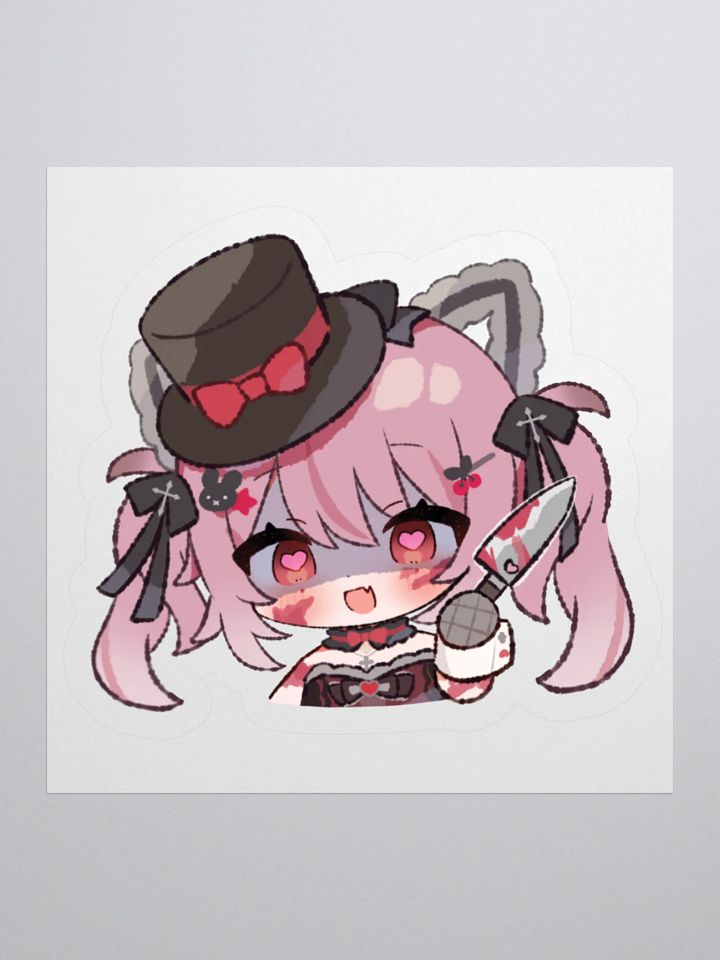 Yandere Chibi Miyu Vinyl Sticker product image (1)