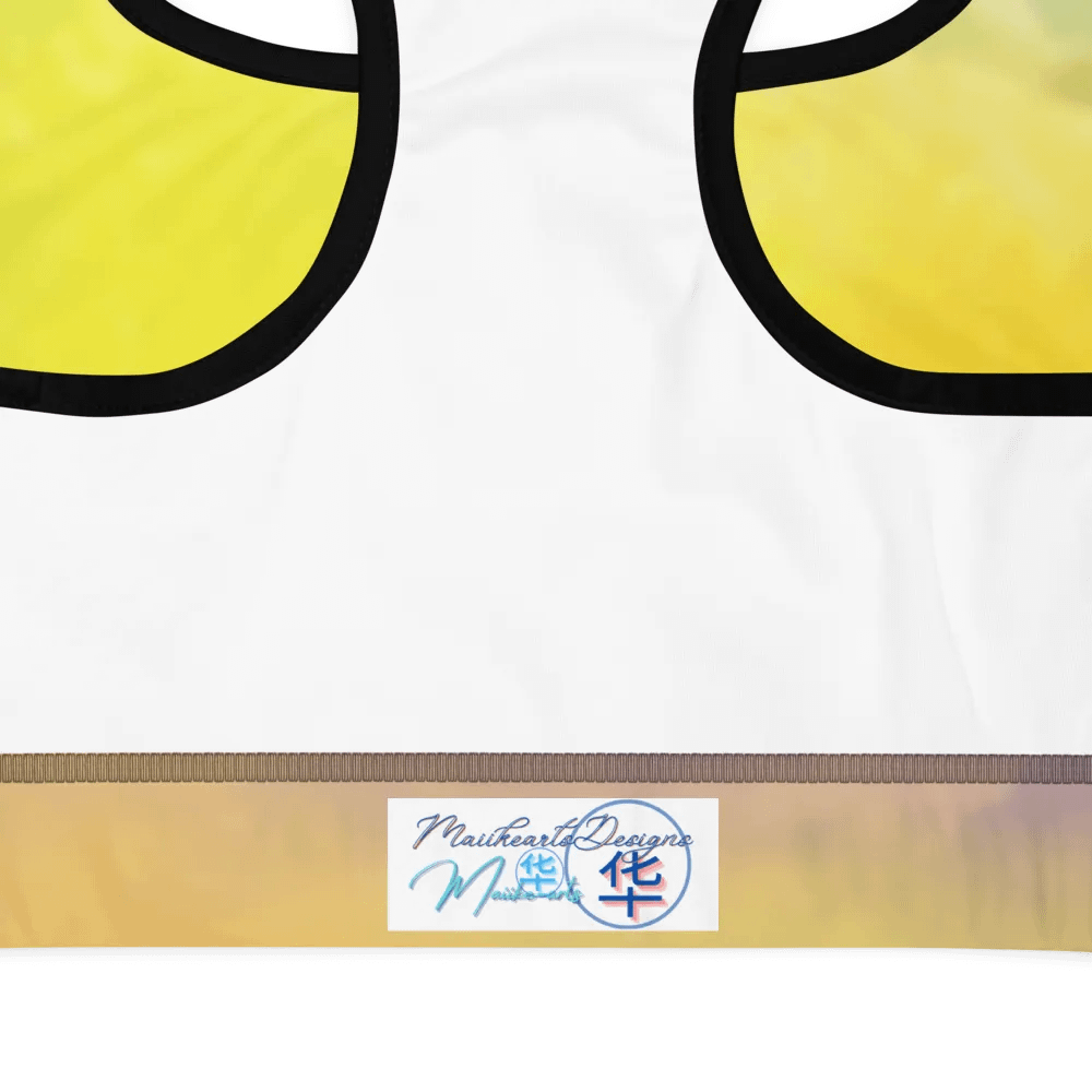 Blur cloud rainbow Design Padded Sports Bra - v9 product image (9)