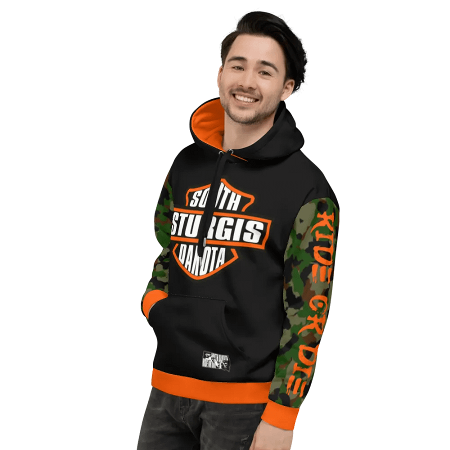 Sturgis Orange Camoflauge Hoodie product image (9)