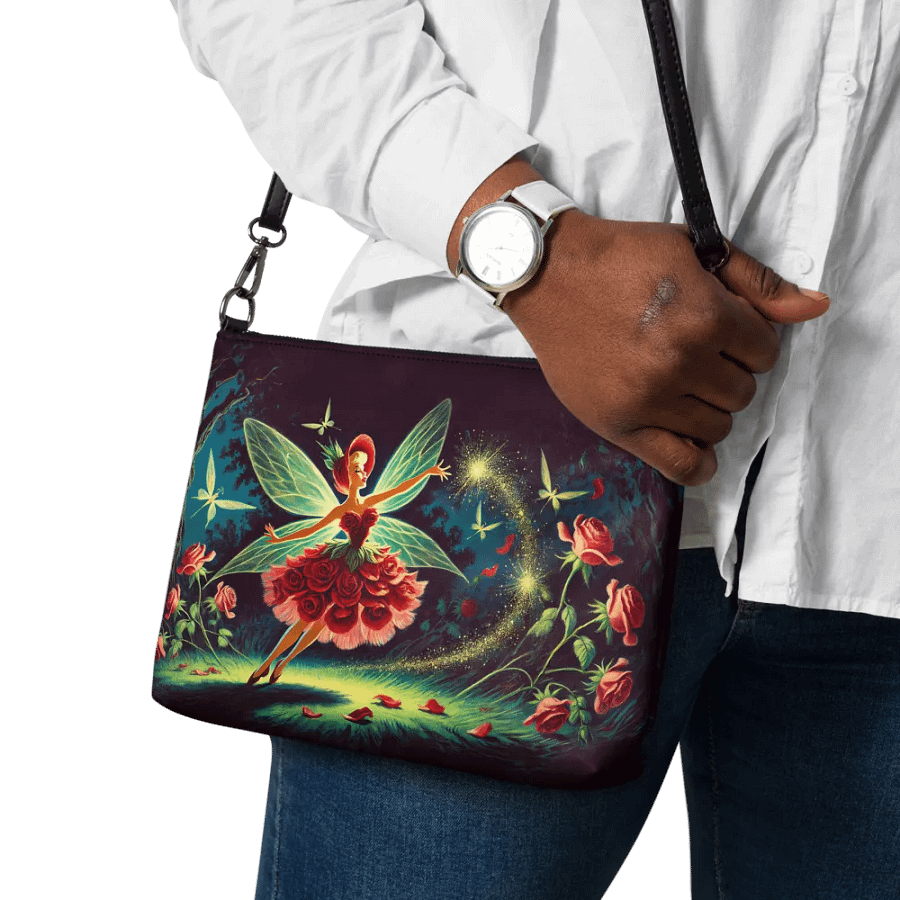 Enchanted Red Rose Fairy Crossbody Bag - Fairytale Purse product image (11)