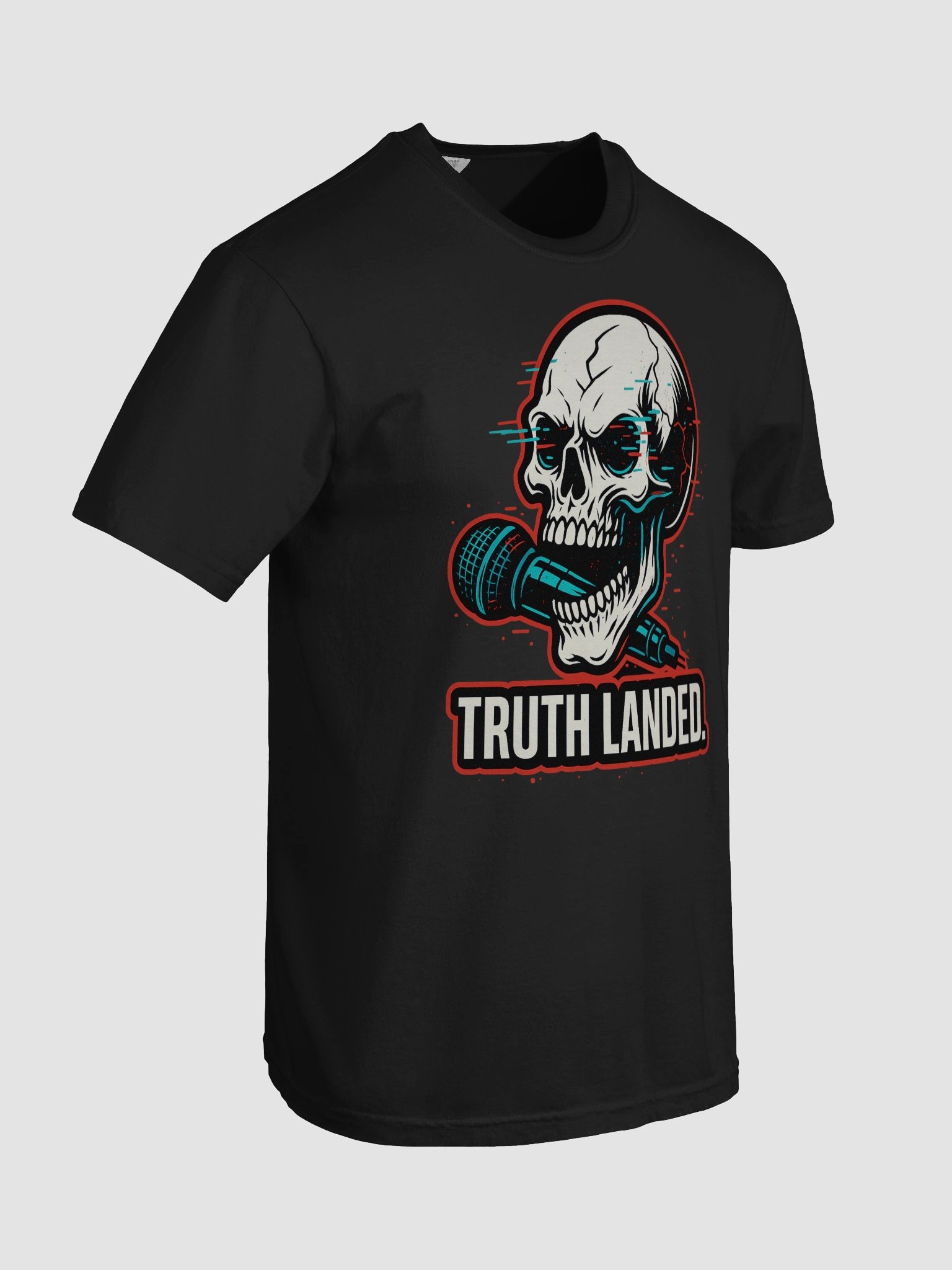 TRUTH LANDED – Glitch Skull Mic Tee product image (8)