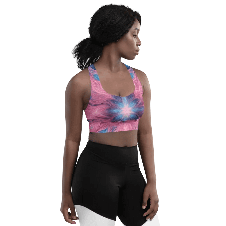 Cosmic Kaleidoscope Longline Sports Bra product image (12)