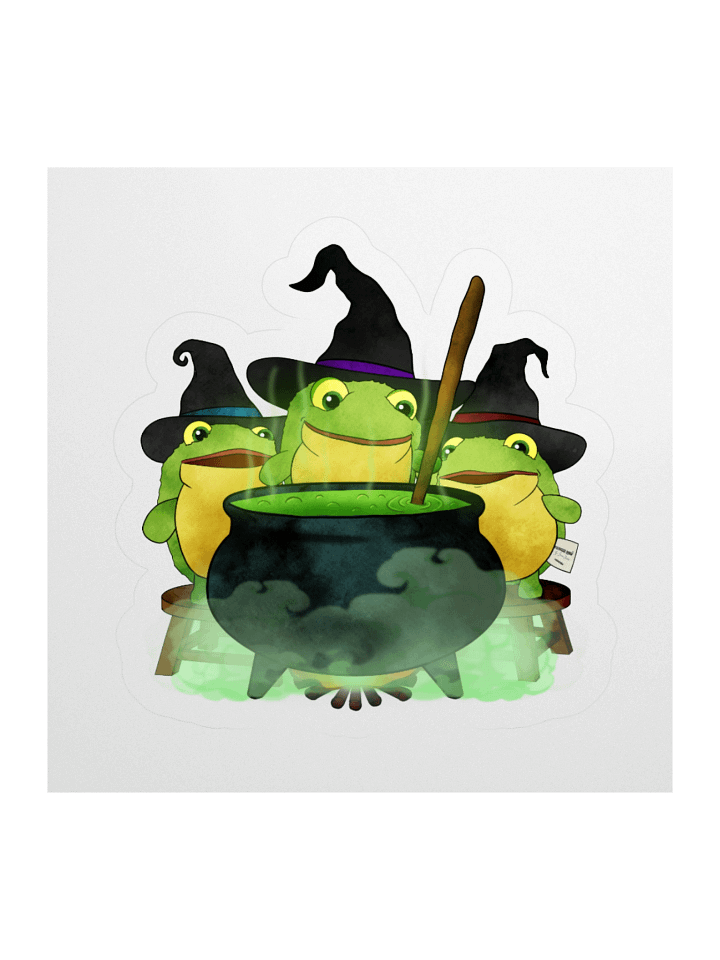 FROGGIE WITCHES STICKER product image (3)
